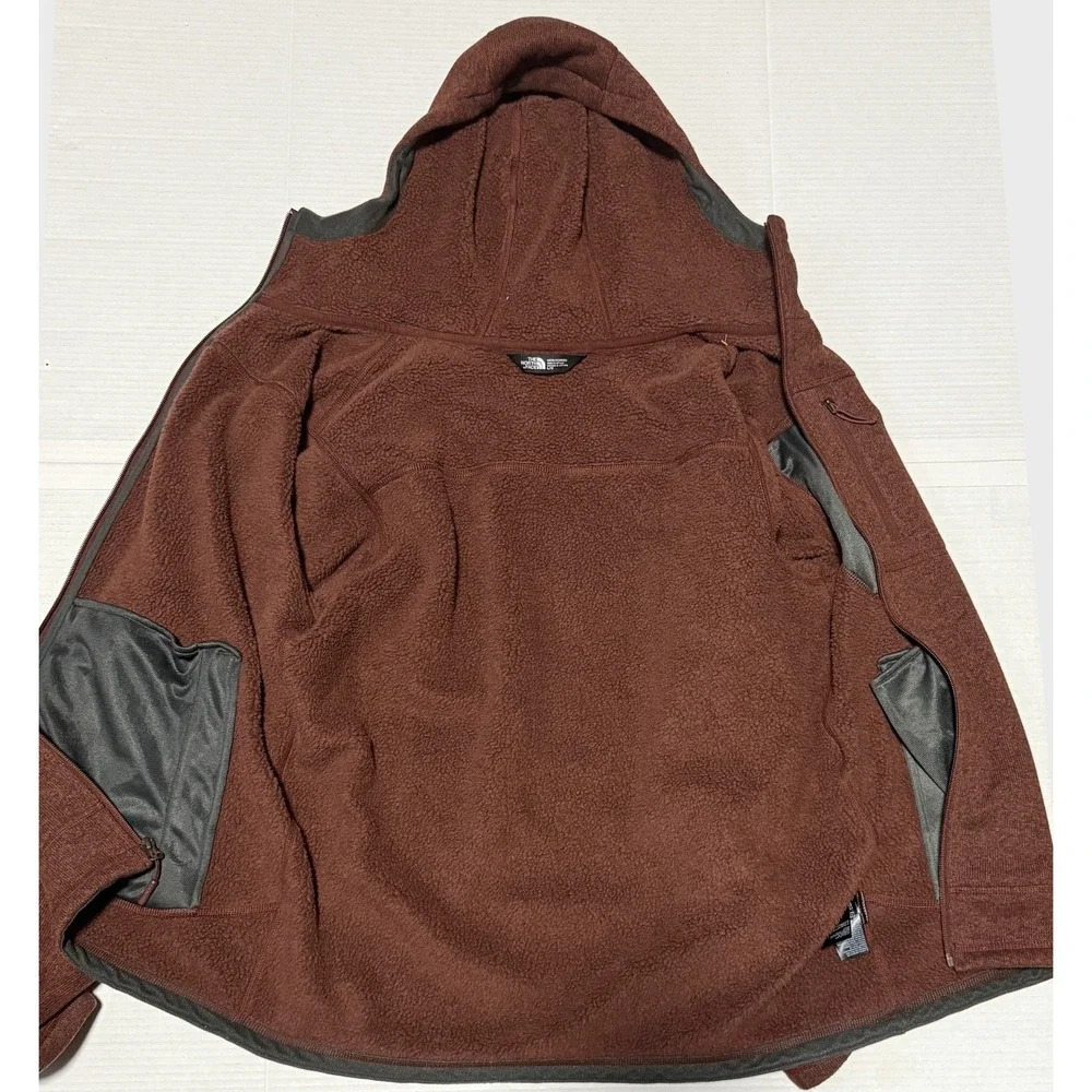 THE NORTH FACE Gordon Lyons - Men's Fleece Hooded  Zip Sweater‎ Jacket - Large
